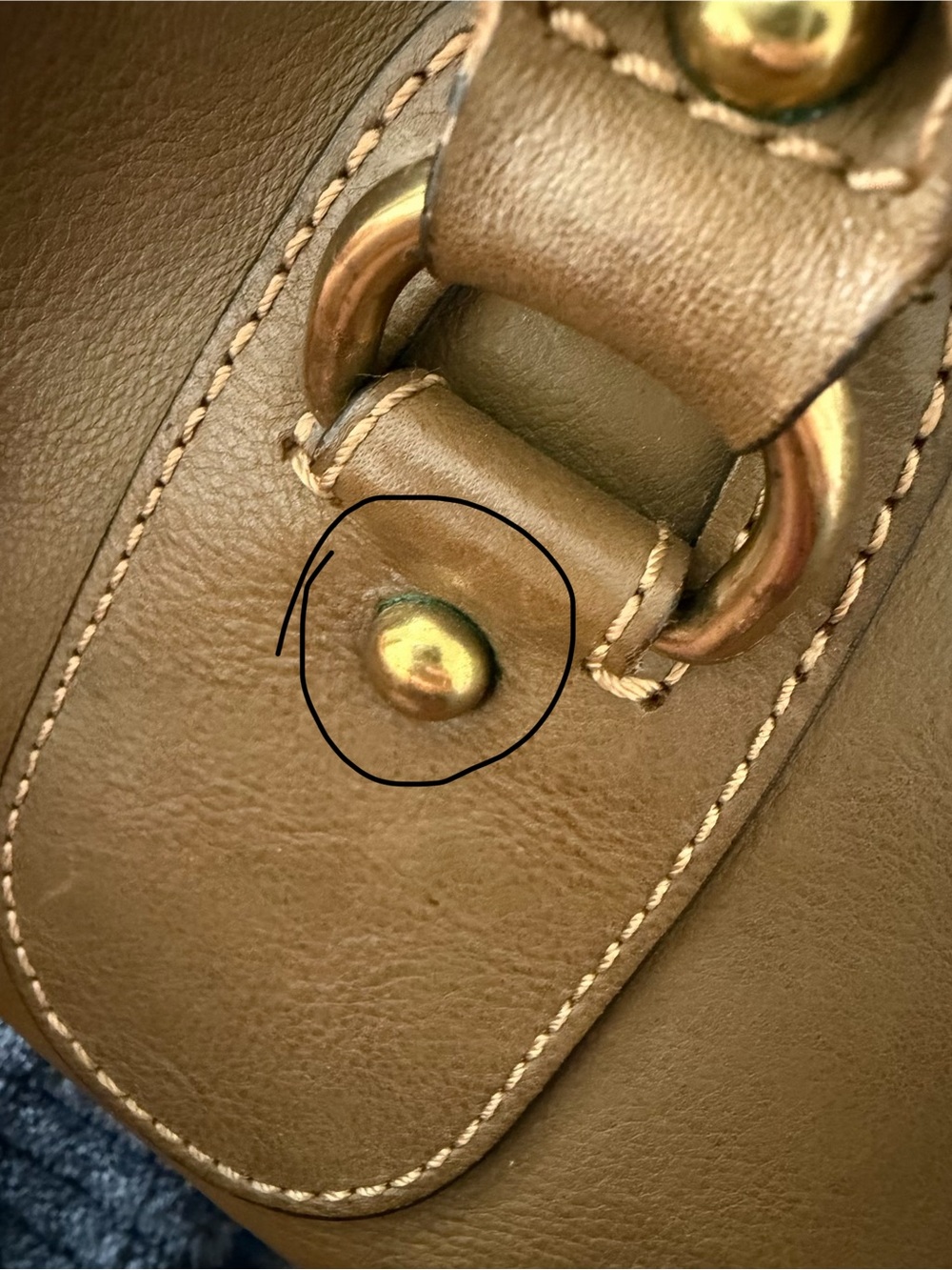 Banana Republic Classic Brown Leather Satchel Handbag - Picture 11 of 16